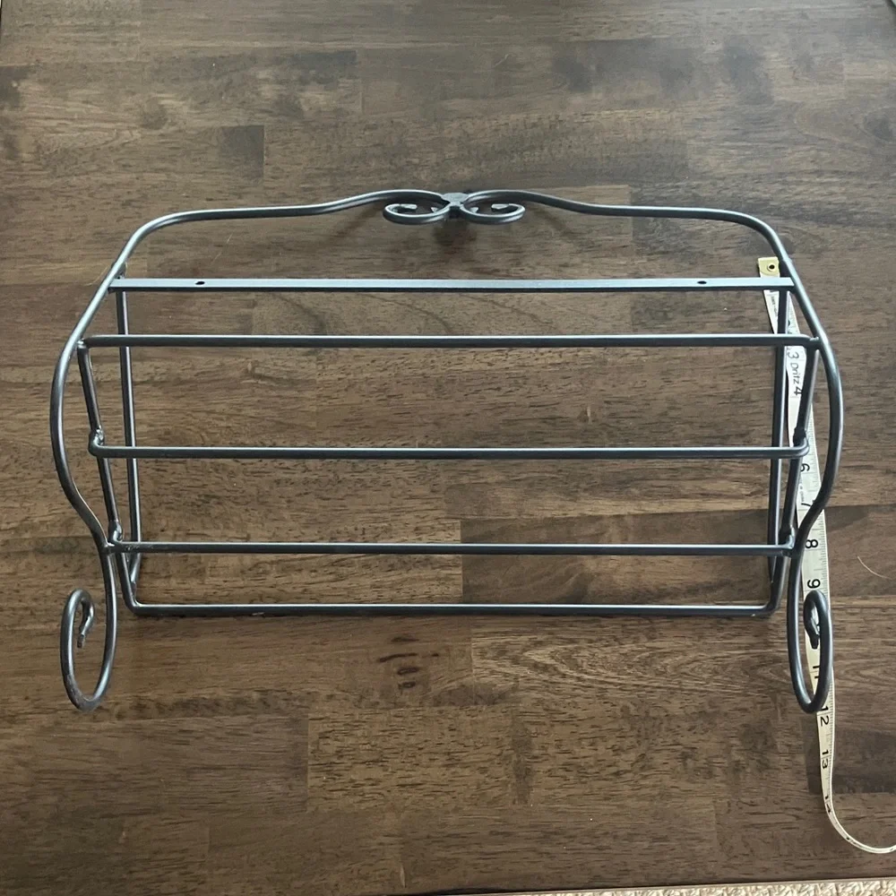 Longaberger Black Metal Wall Shelf